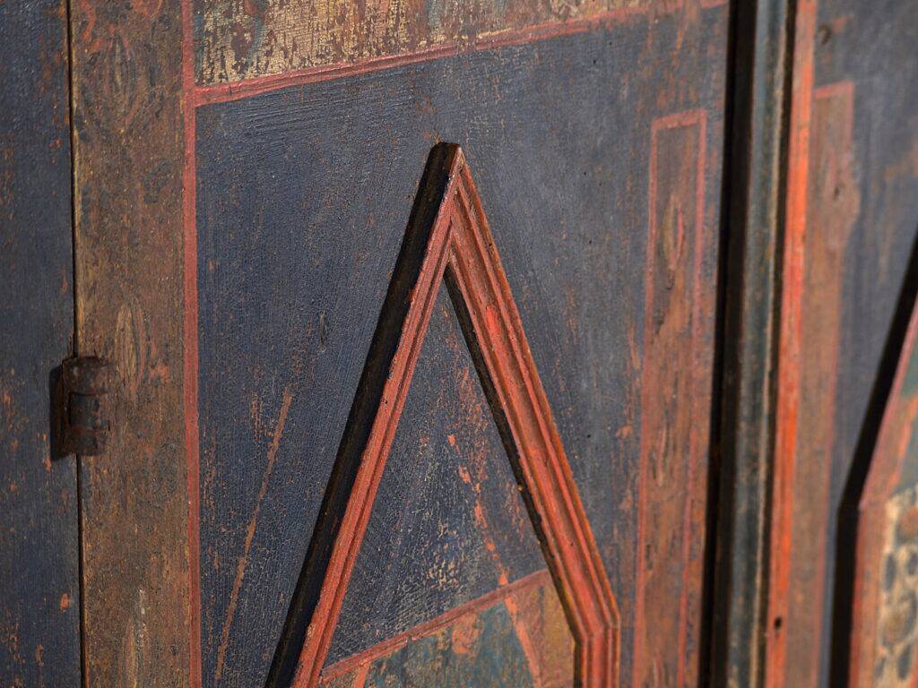 Polychrome wardrobe from Central Europe – Late 18th to early 19th century (c. 1780-1820)