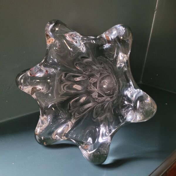 Vase ''Tête de Girafe'' en Cristal de Vannes Le Châtel