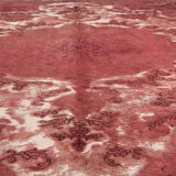 Vintage overdyed persian carpet handmade oriental red carpet - 330x400cm