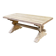 Large stripped solid oak monastery table – 200 cm