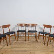 Chaises de salle à manger Mid-Century Modèle 210 de Farstrup Møbler, années 1960, ensemble de 6