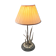 Desk lamp in marble and metal plated silver cigne decorated signed by agudo,