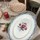 Old artisanal dish made in France Digoin Sarreguemines