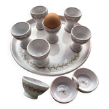Egg cups, 9-piece service by Michel Spire