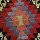 6x10 Green & Red Tribal Vintage Kilim Rug, 199x320Cm