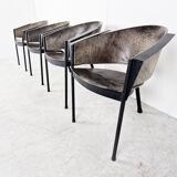 Vintage tripod armchairs, 1970s