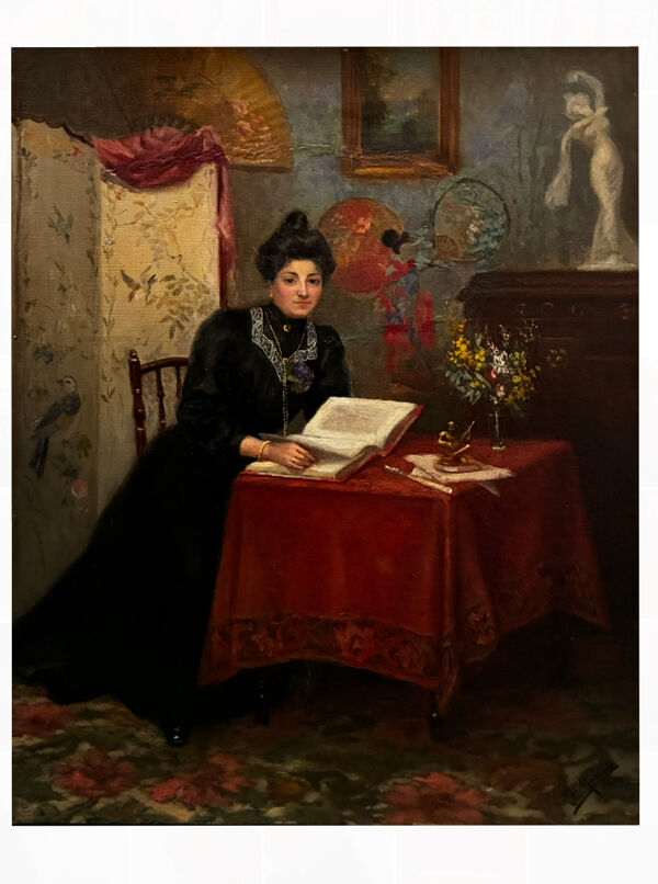 Scène d’intérieur, GP Masure, 1908