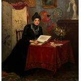 Interior scene, GP Masure, 1908