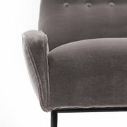 Two-seater velvet sofa by Felice Rossi, 1950s.
