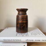 African Vase Solid Wood - Primitive Art - Wabi Sabi Sculpture