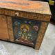 large hand-painted Indonesian chest