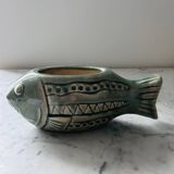 Fish vase graphic decor