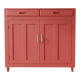 Buffet Parisien / Meuble de Rangement Vintage – Peint Rouge Terracotta