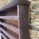Antique wooden plate rack cupboard.