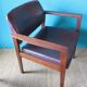 Pair of armchairs in Rio rosewood and plum leather, Denmark 1960
