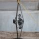 Vintage wrought iron lamp, table lamp, ironwork, lamp