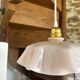 Vintage opaline suspension