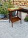 Art Nouveau side table 1910 with double tops in dark oak.