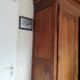 Louis XV style wardrobe entirely pegged wood with 2 cherry wood doors.