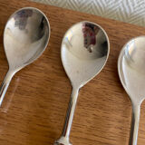 Service à dessert La S. Marco métal argenté et porcelaine