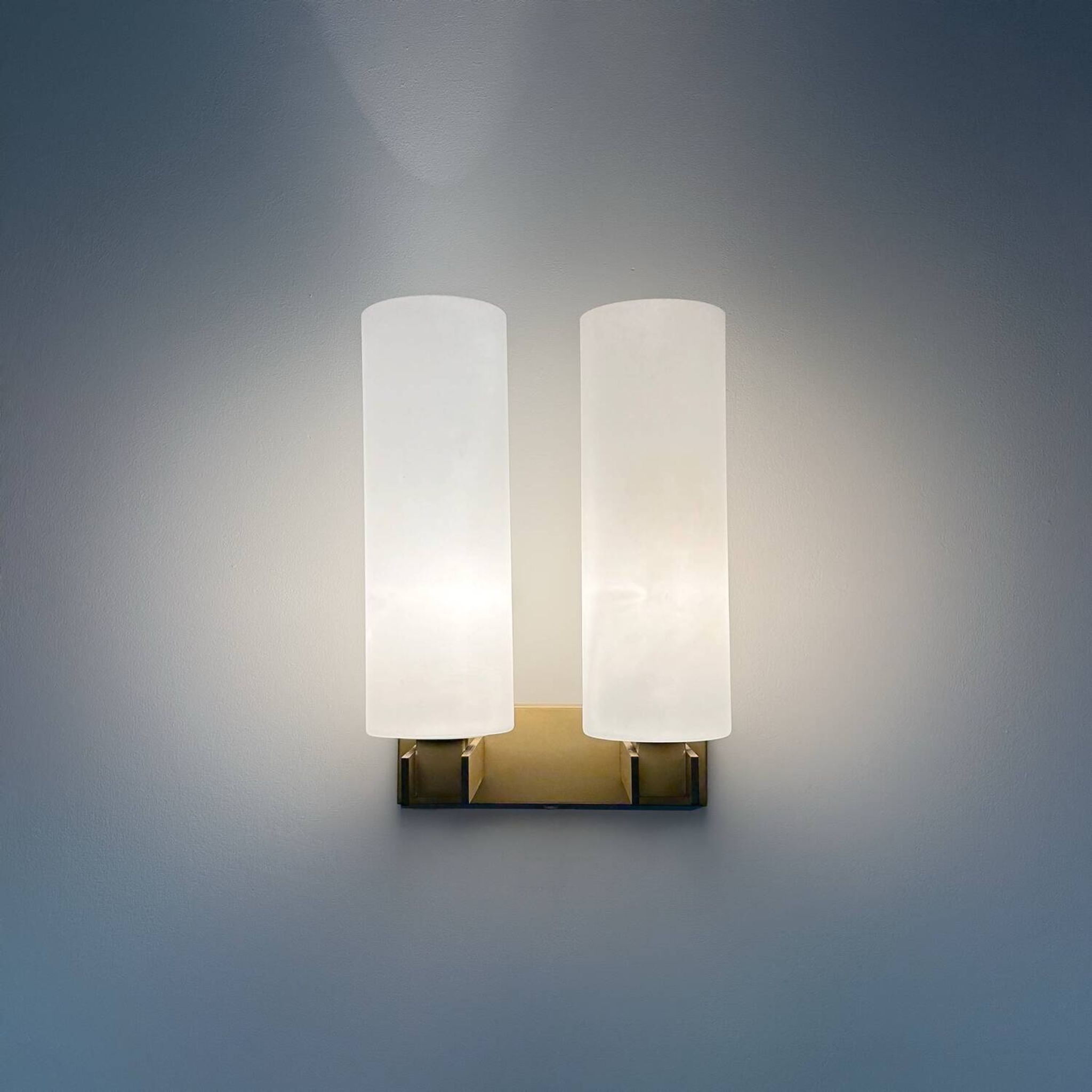 Opal glass Wall Lamp model C-1515/2 by Raak, 1960s | Mid-century Design