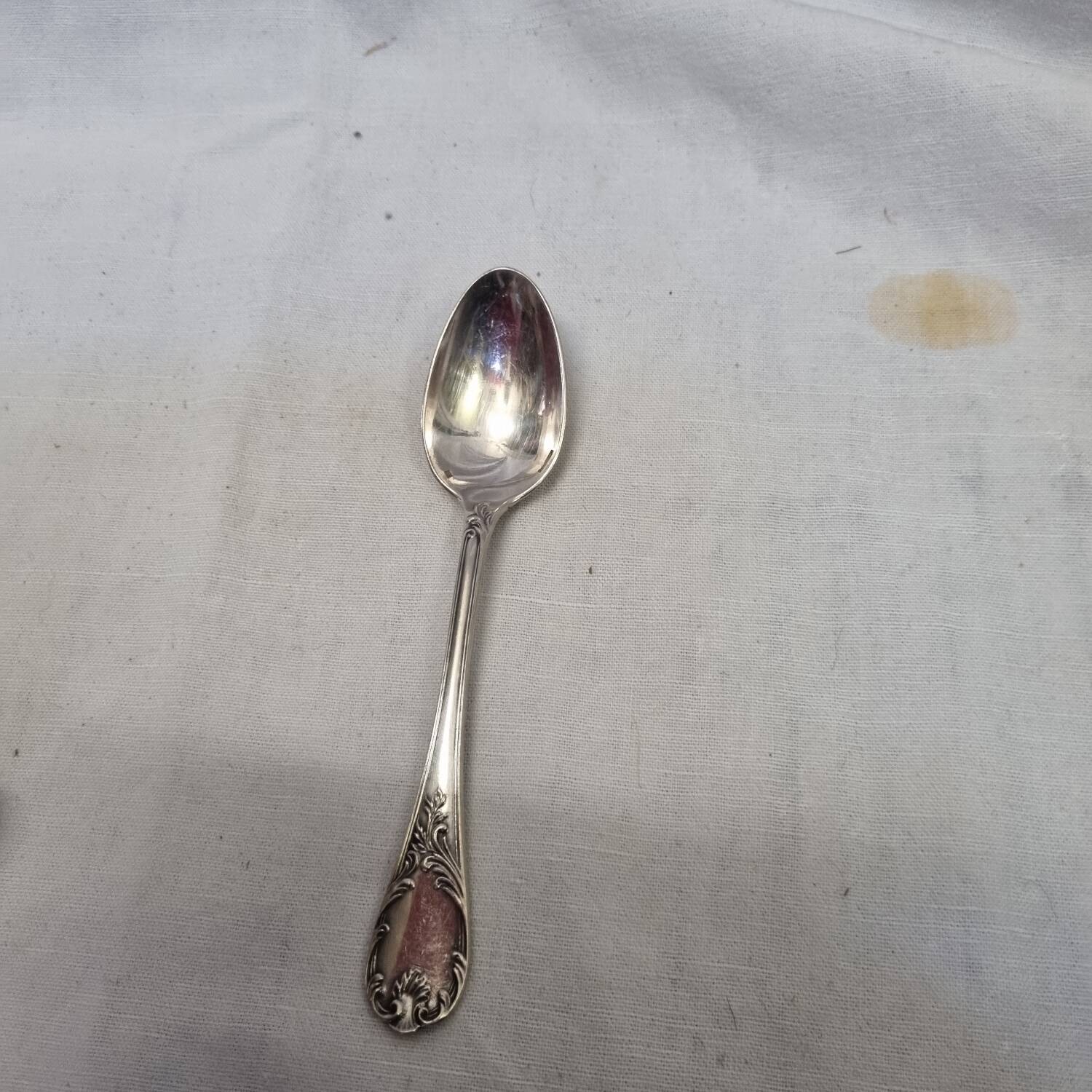 6 Art Deco silver teaspoons