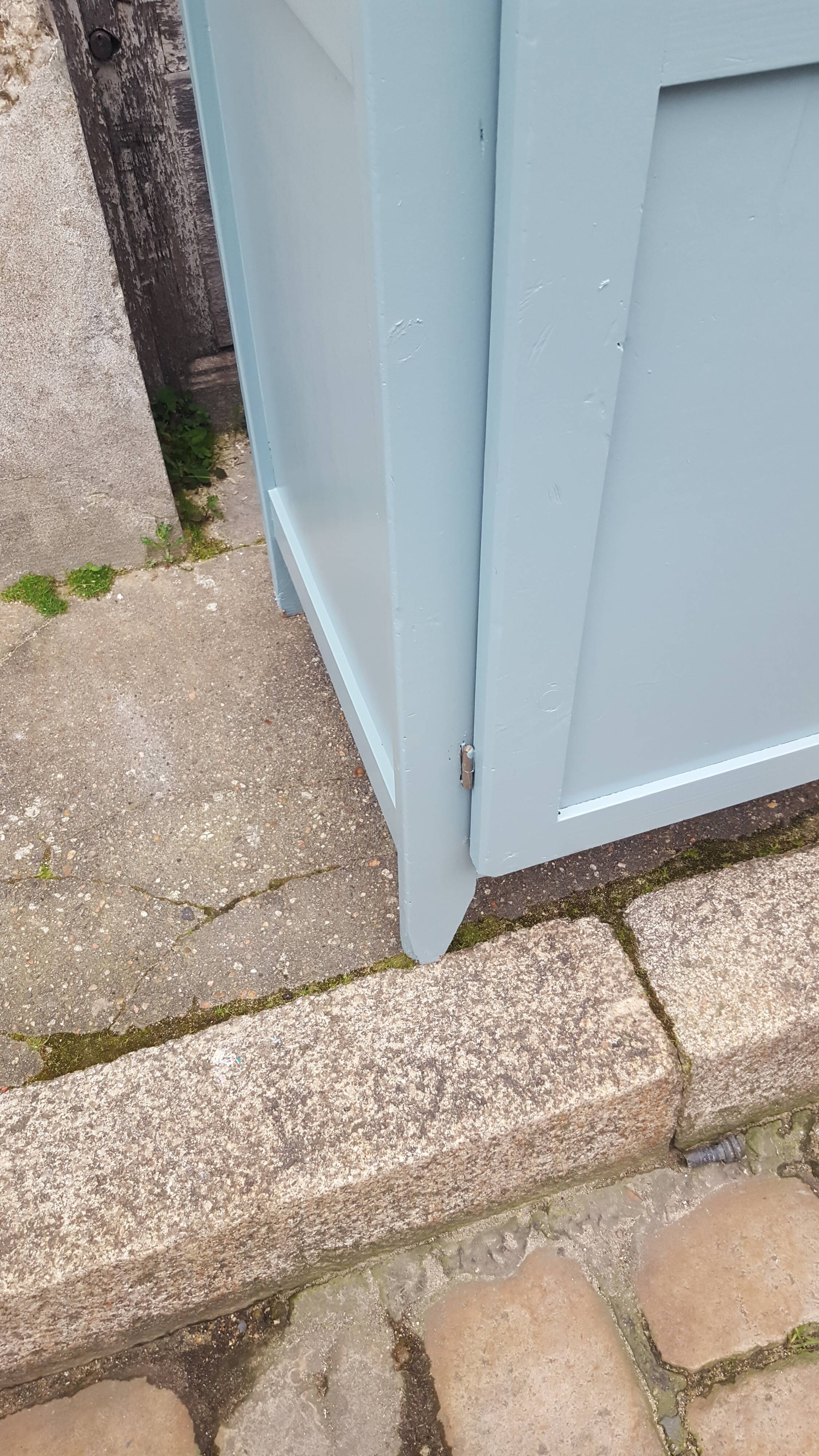 Cabinet typical of paris blue grey