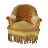 Golden yellow toad armchair