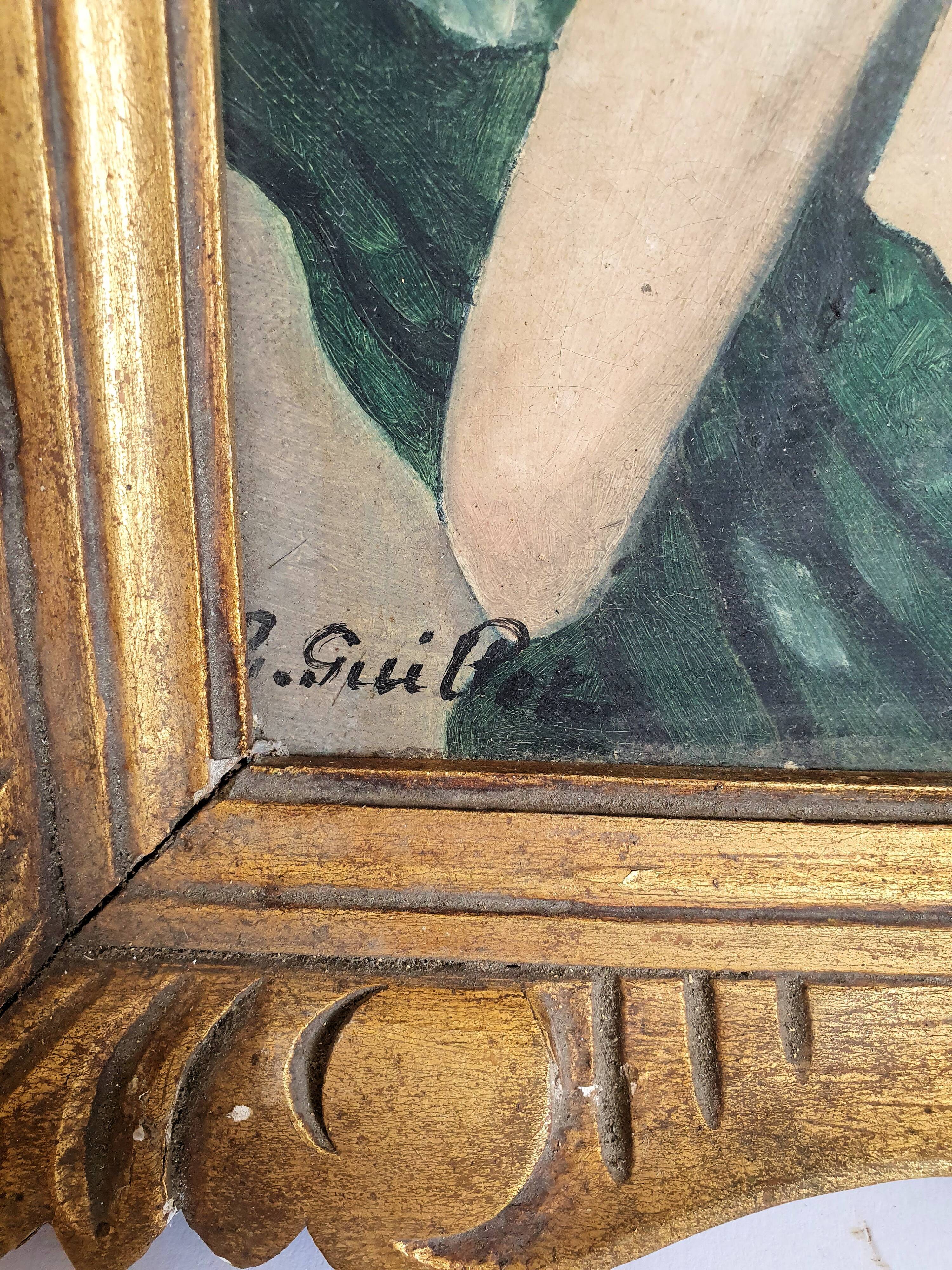 Oil on canvas by Gabrielle Guillot De Raffaillac