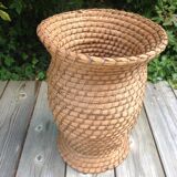 Cache pot en paille