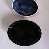 Zoomorphic duck terrine majolica slip