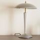 Pearl gray touch mushroom lamp