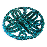 Vintage green braided slip cup