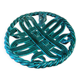 Vintage green braided slip cup