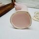 Powder pink hand ring size