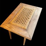 Rope and oak coffee table 1960