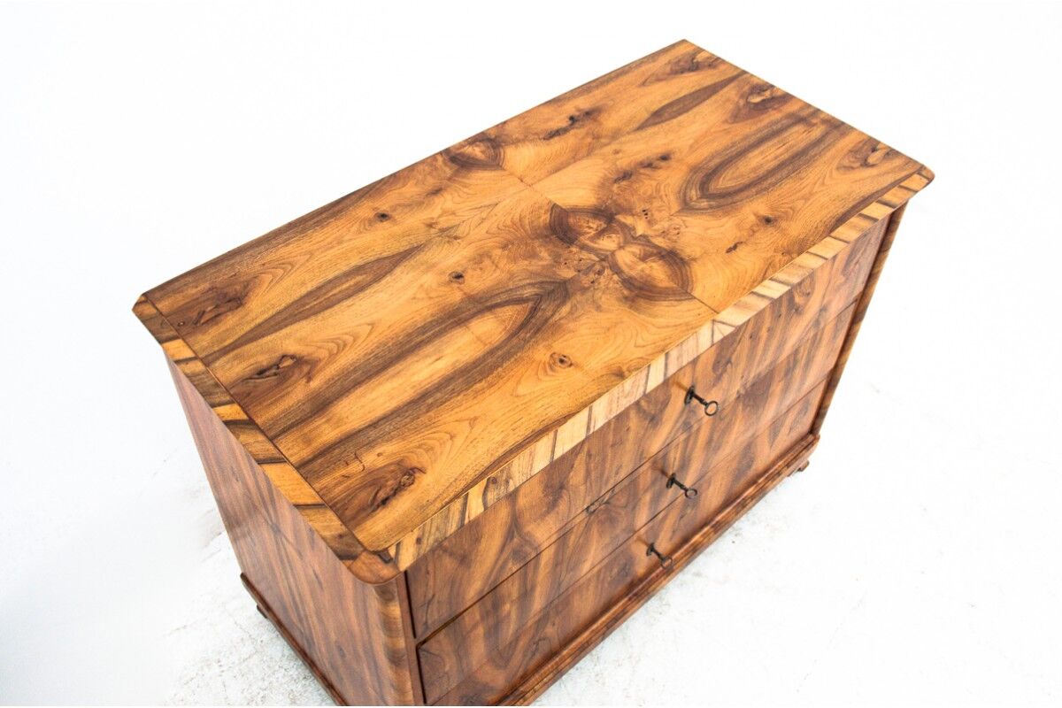 Antique chest of drawers, northern europe, around 1850, after renovation