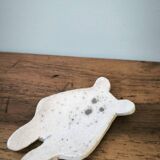 Coupelle céramique forme ourson grès raku signé
