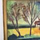 House by the water, oil on canvas signed
