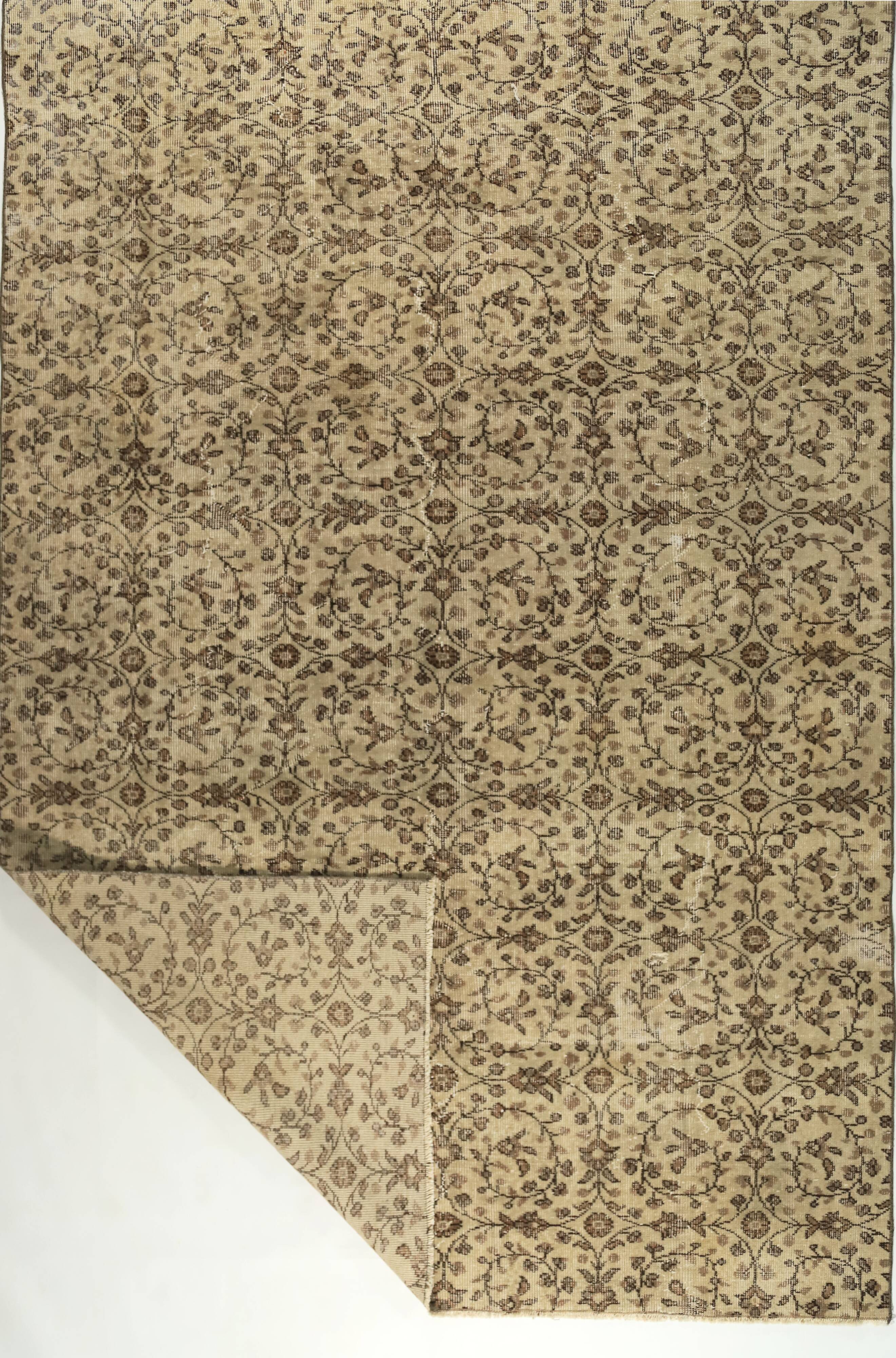 Anatolian handmade vintage rug 285 cm x 187 cm