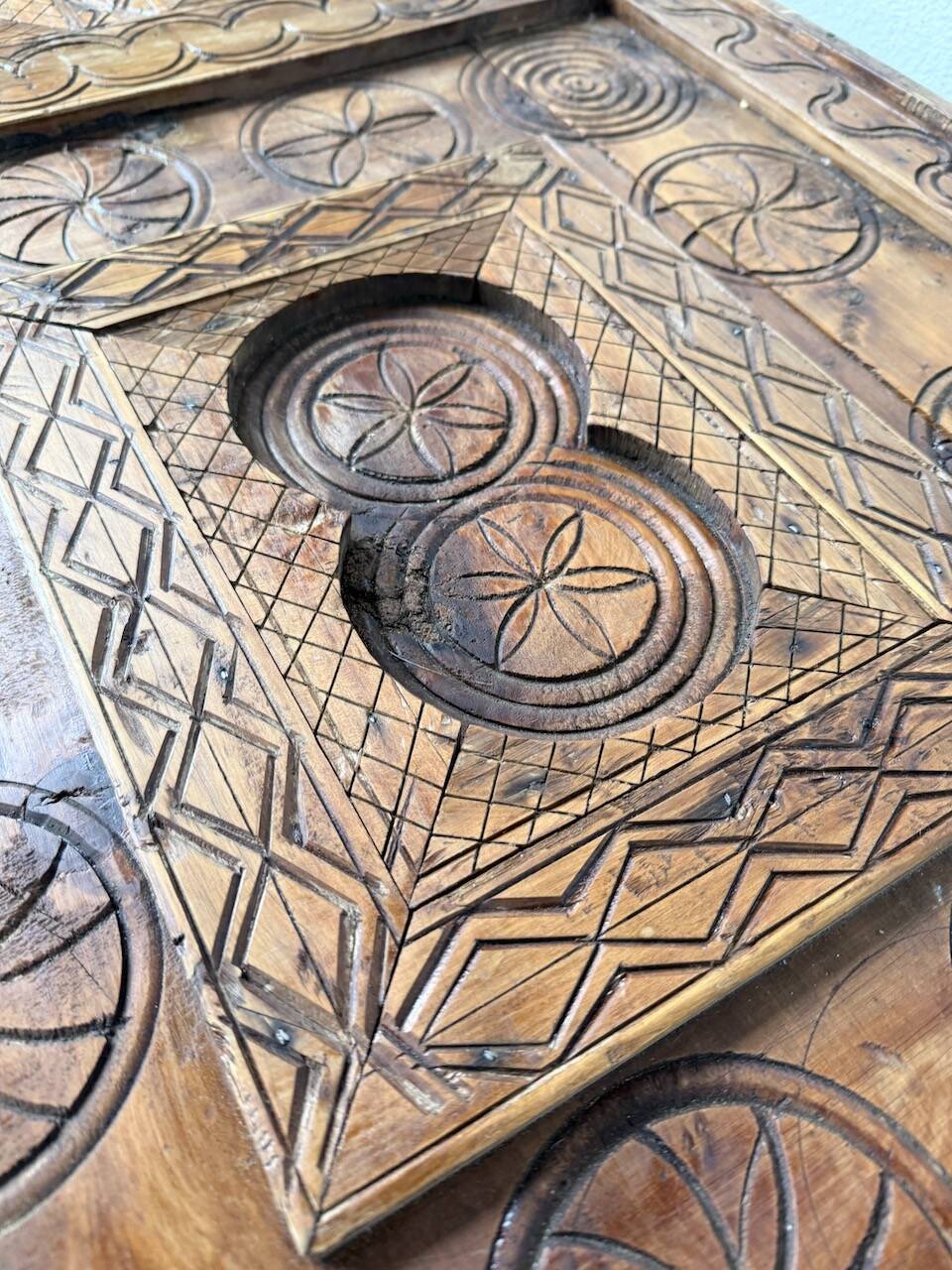 Savoyard folk art coffee table