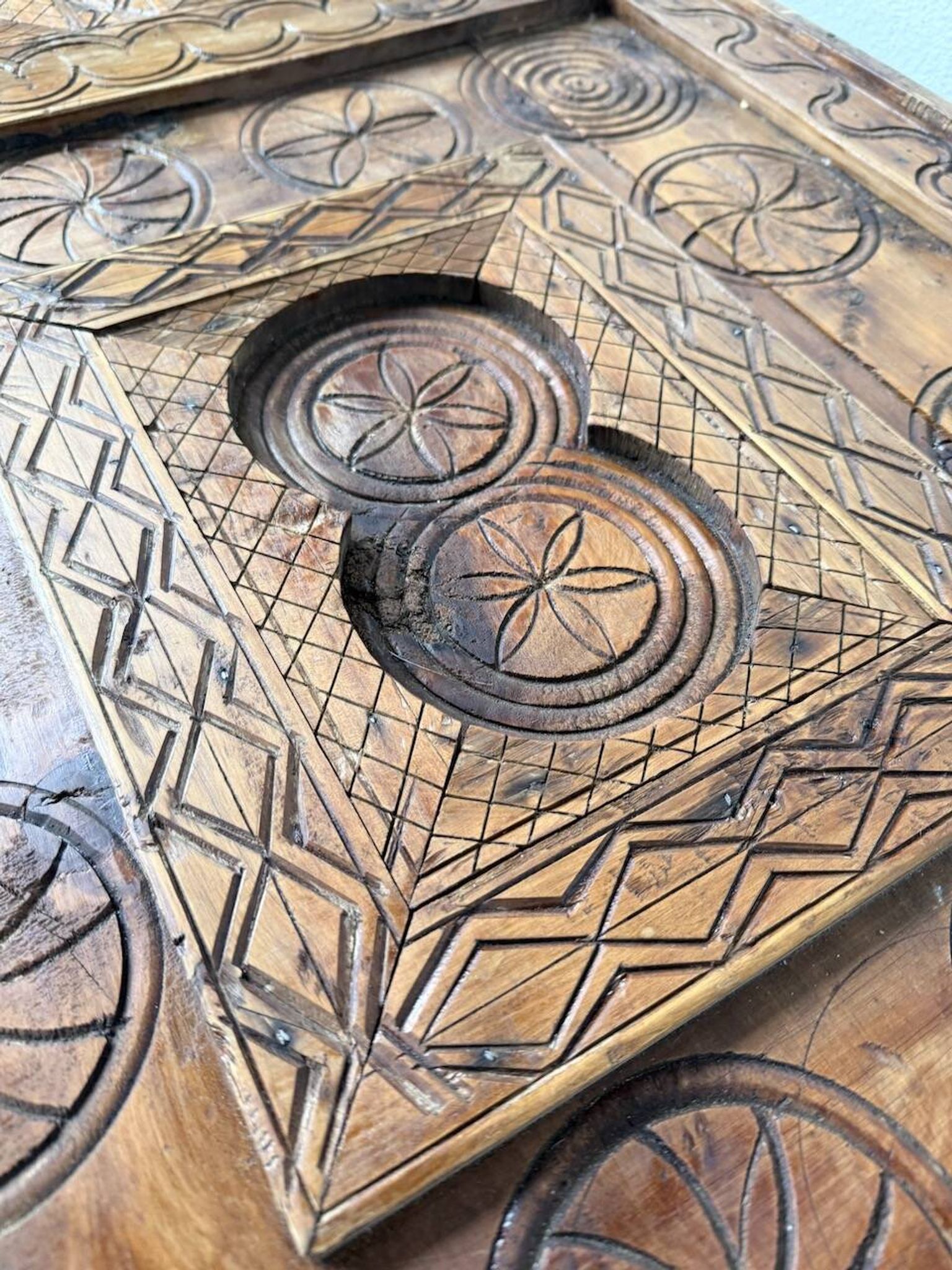 Savoyard folk art coffee table