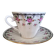 Tea cup with saucer in Russian porcelain Lomonosov, St Petersburg.