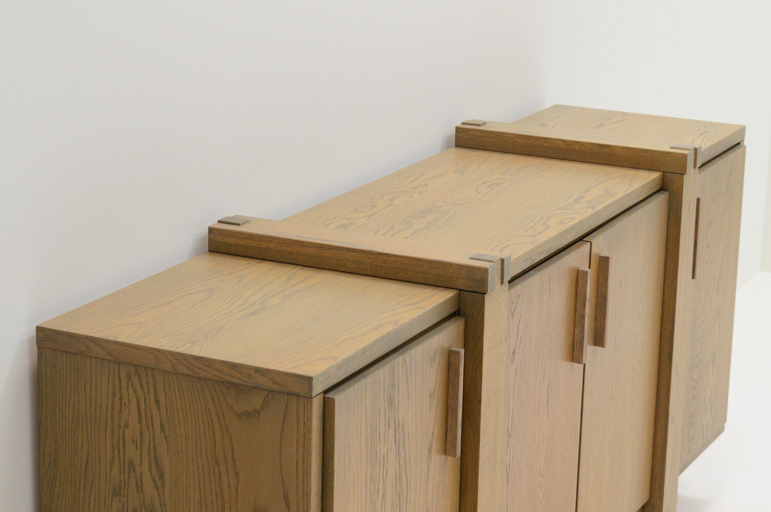 Oak grey wash sideboard, Belgium.