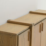 Oak grey wash sideboard, Belgium.