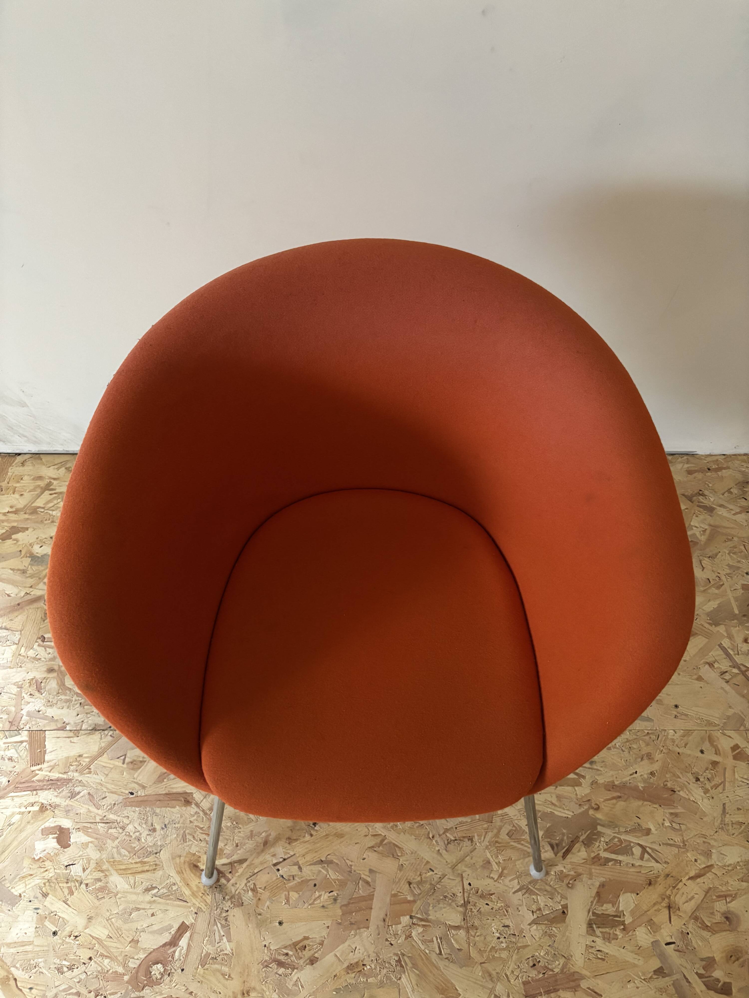Arper Duna orange armchair