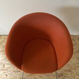 Arper Duna orange armchair