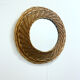 Small rattan mirror