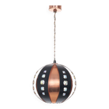 Lampe suspendue en cuivre Werner Schou pour Coronell, années 1960