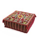 Oriental corner table, pouf